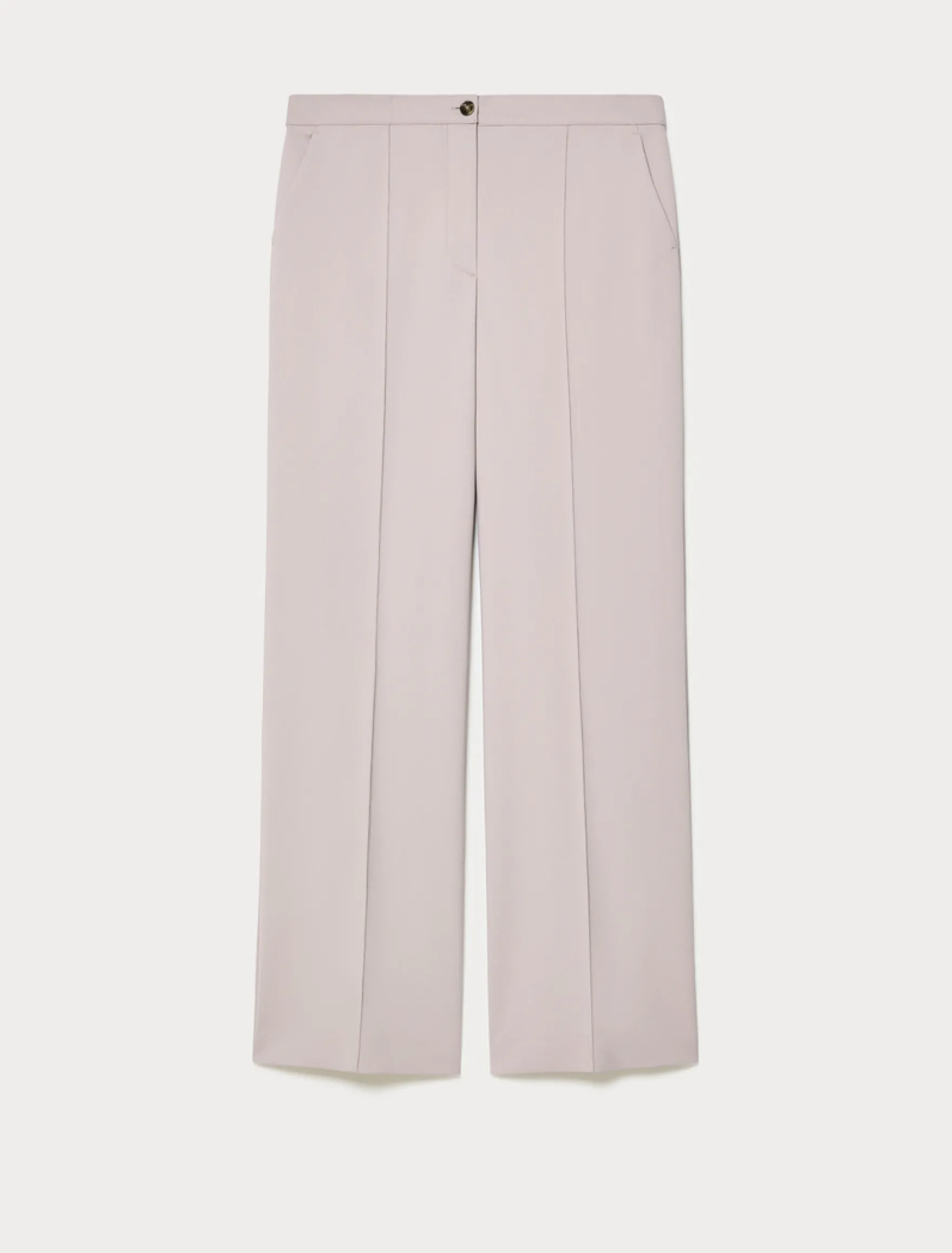 Pantaloni dritti in tela di cotone - LILLA