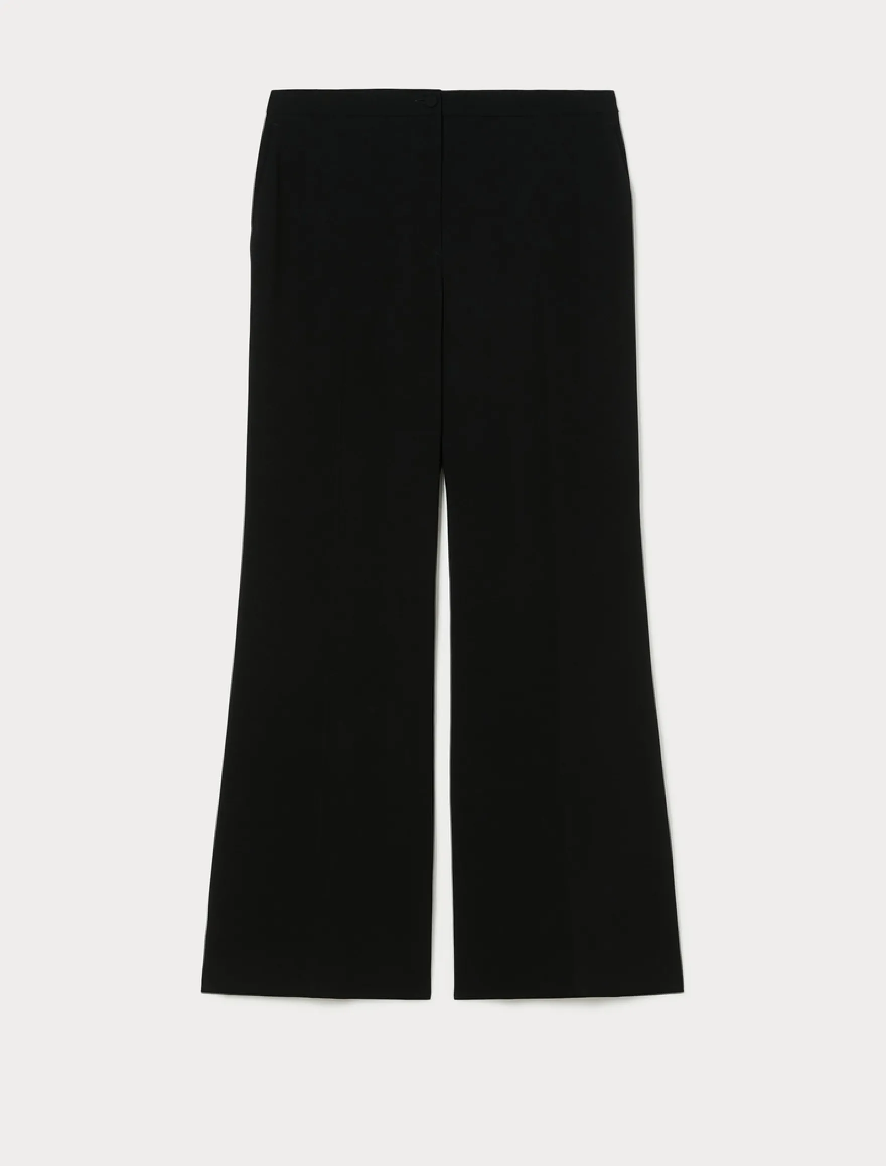 Pantaloni flare in cady - NERO