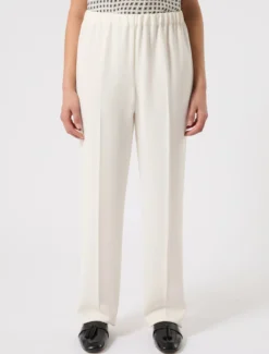 Pantaloni in cady - BIANCO AVORIO