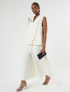 Pantaloni in cady - BIANCO AVORIO