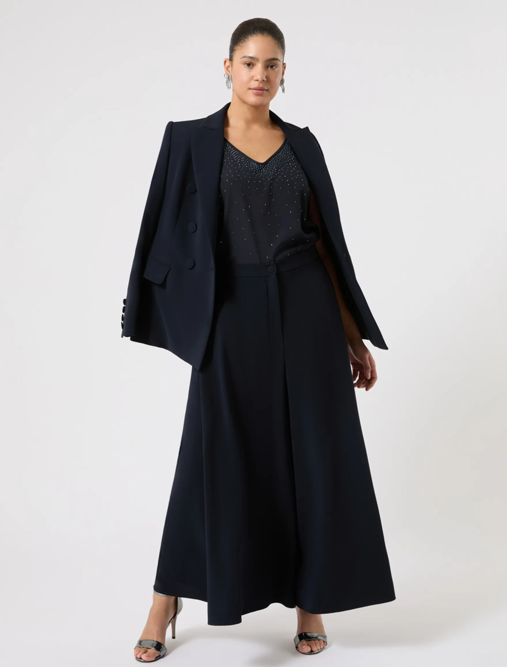 Pantaloni in cady - BLU NOTTE