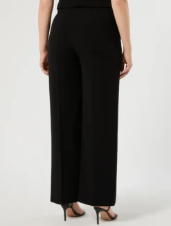 Pantaloni in cady e raso - NERO