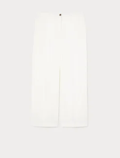 Pantaloni in cady triacetato - BIANCO