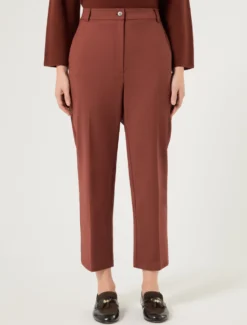 Pantaloni in cotone e nylon - BORDEAUX