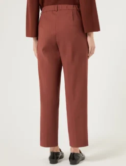 Pantaloni in cotone e nylon - BORDEAUX