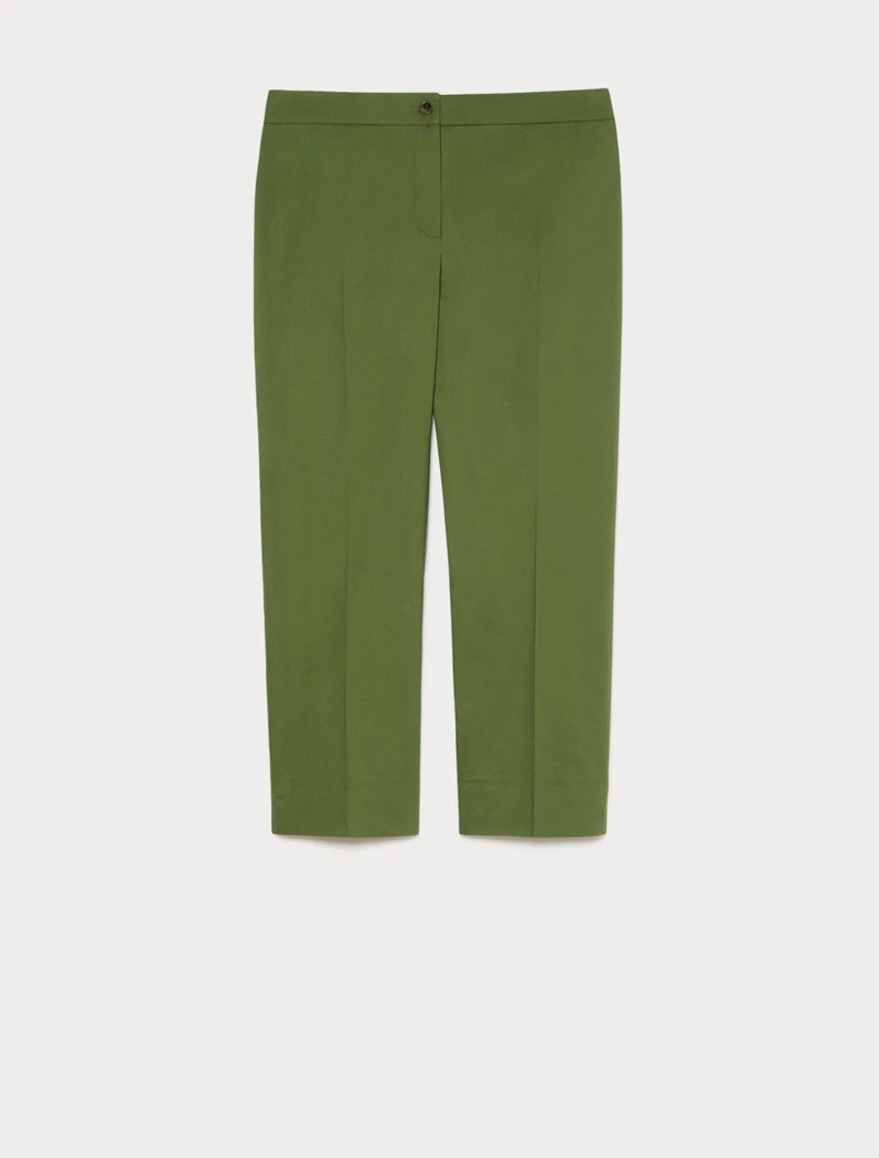 Pantaloni in cotone stretch - VERDE OLIVA