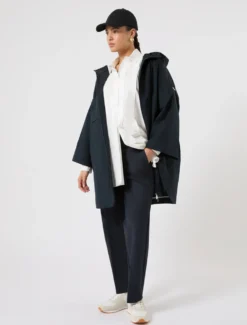 Pantaloni in doppia tela di cotone - BLU NOTTE