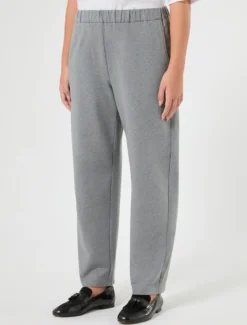 Pantaloni in felpa di cotone - GRIGIO MEDIO