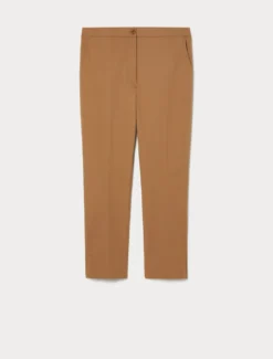 Pantaloni in gabardina di cotone - AVANA