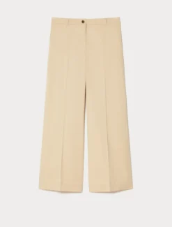 Pantaloni in gabardina di cotone - SABBIA