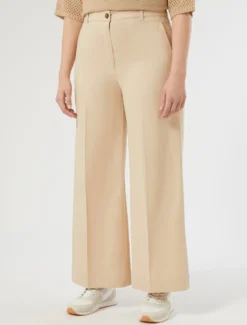 Pantaloni in gabardina di cotone - SABBIA