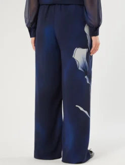 Pantaloni in georgette - BLU NOTTE