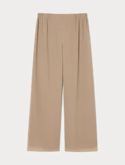 Pantaloni in georgette - TORTORA