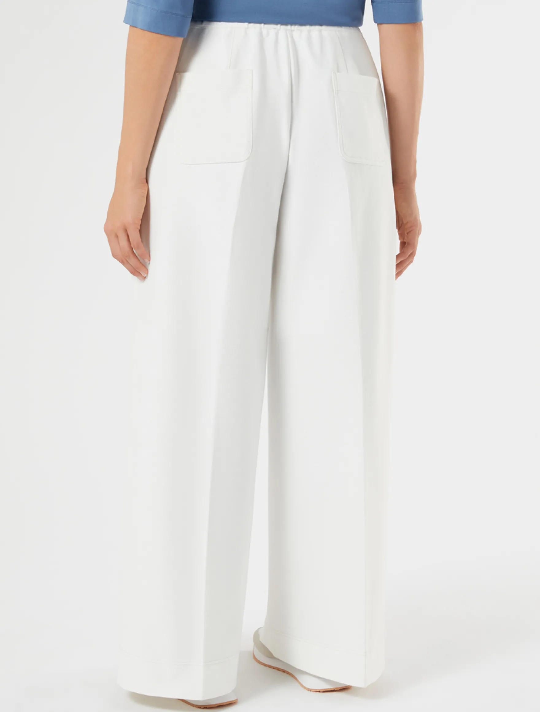 Pantaloni in jersey - AVORIO