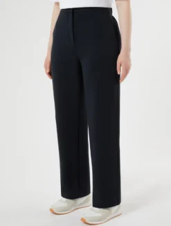 Pantaloni in jersey double - BLU NOTTE
