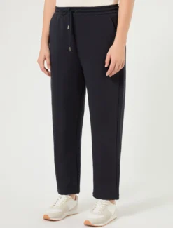 Pantaloni in jersey double - BLU NOTTE