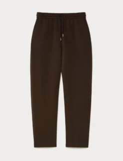 Pantaloni in jersey double - MARRONE SCURO
