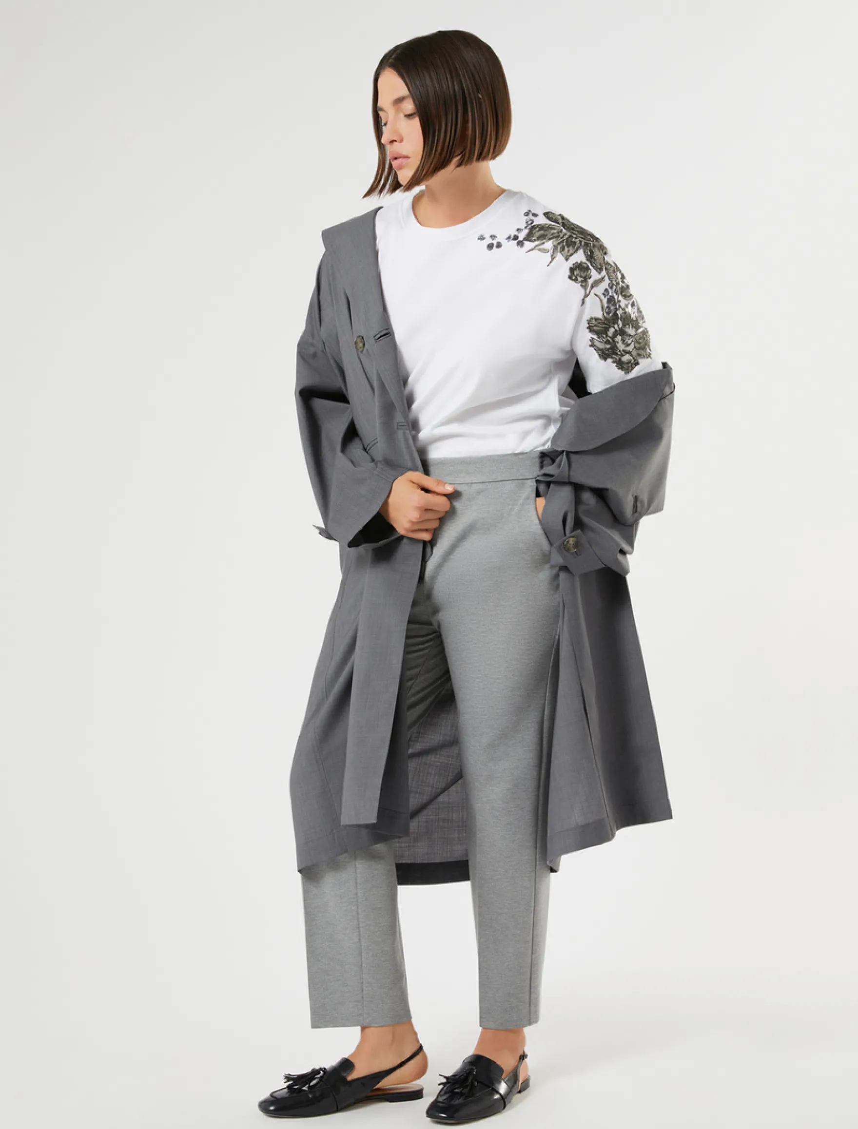 Pantaloni in jersey - GRIGIO MEDIO