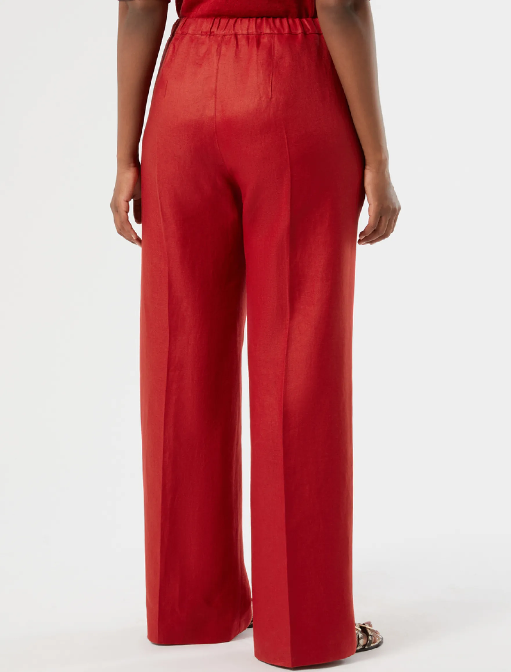 Pantaloni in lino - CILIEGIA