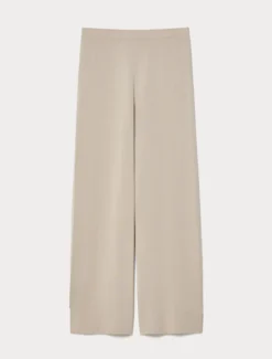 Pantaloni in maglia di viscosa - BEIGE