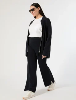 Pantaloni in maglia di viscosa - BLU NOTTE