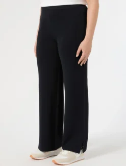 Pantaloni in maglia di viscosa - BLU NOTTE