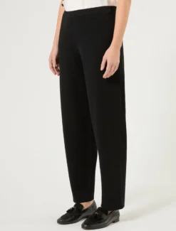 Pantaloni in maglia di viscosa - NERO