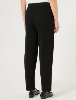 Pantaloni in maglia di viscosa - NERO