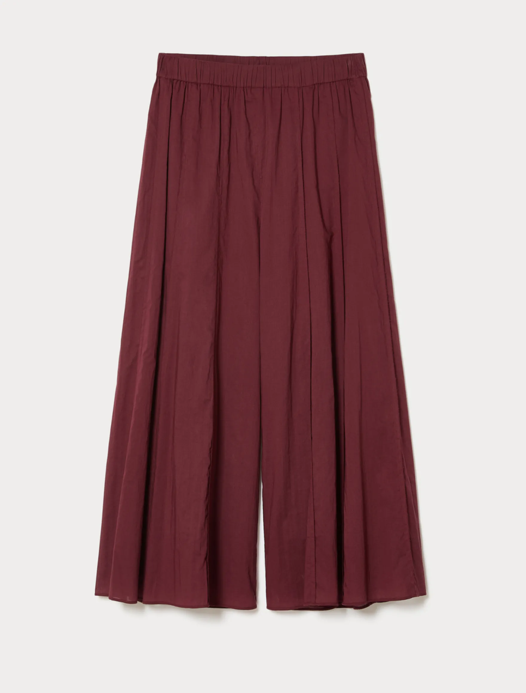 Pantaloni in mussola di cotone - BORDEAUX