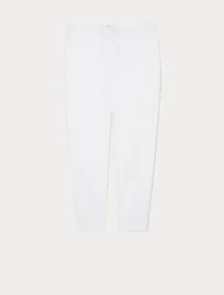 Pantaloni in popeline di cotone - BIANCO OTTICO