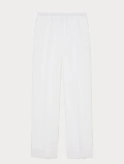 Pantaloni in popeline di cotone - BIANCO OTTICO