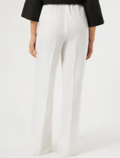 Pantaloni in popeline di cotone - BIANCO OTTICO