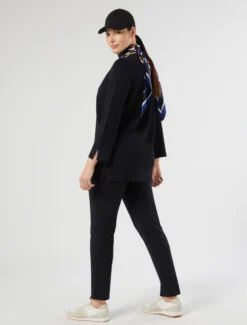 Pantaloni in punto Milano - BLU MARINO