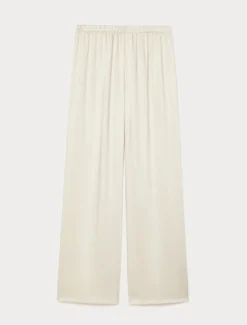 Pantaloni in raso - VANIGLIA