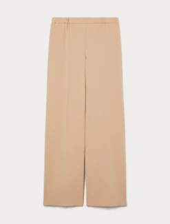 Pantaloni in scuba crêpe stretch - CAMMELLO