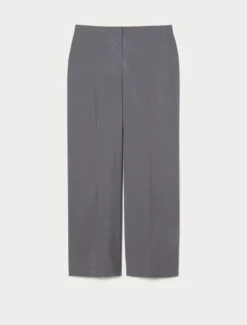 Pantaloni in tela di lana - GRIGIO SCURO