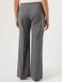 Pantaloni in tela di lana - GRIGIO SCURO