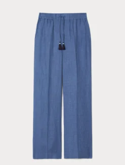 Pantaloni in tela di lino - BLUETTE