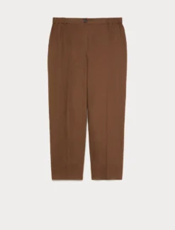 Pantaloni in tela di lino - CACAO