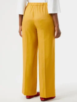 Pantaloni in tela di lino - MIELE