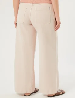 Pantaloni in tencel e cotone - ROSA ANTICO