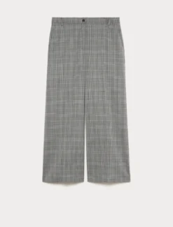 Pantaloni in twill di pura lana - GRIGIO MEDIO