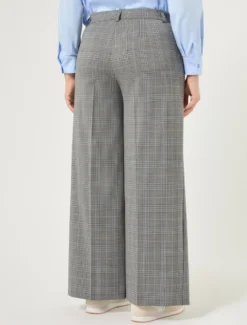 Pantaloni in twill di pura lana - GRIGIO MEDIO