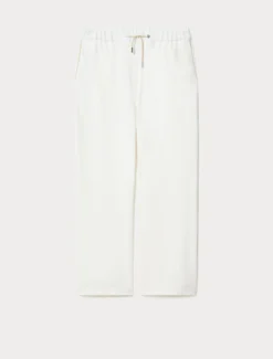 Pantaloni jogging in jersey - BIANCO