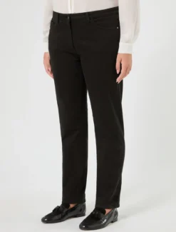 Pantaloni slim in cotone - NERO