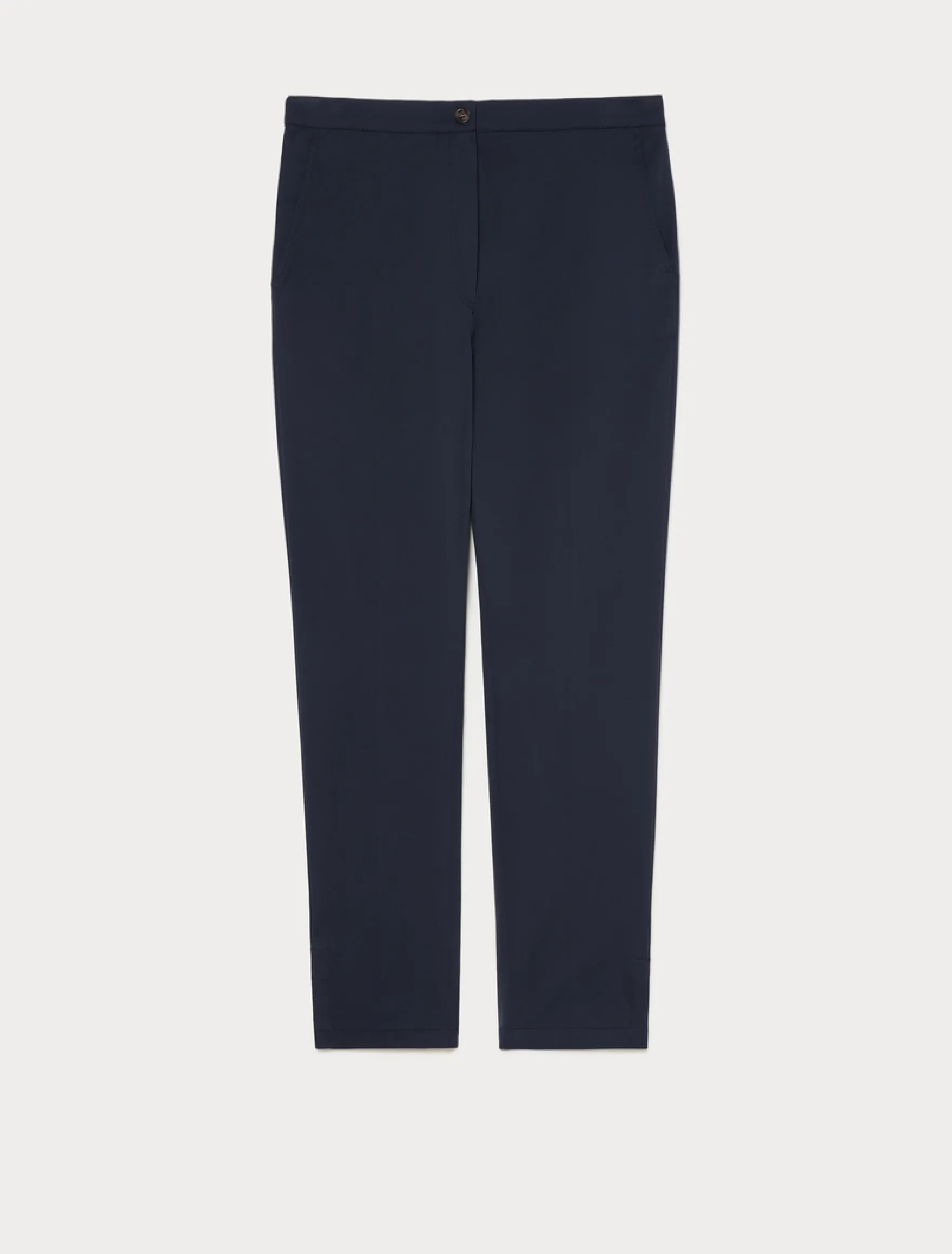 Pantaloni slim in gabardina - BLU