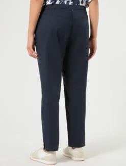 Pantaloni slim in gabardina - BLU