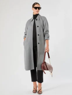 Pantaloni slim in gabardina - NERO
