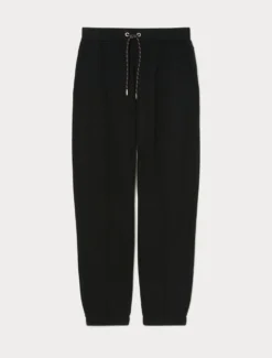 Pantaloni slim in jersey - NERO