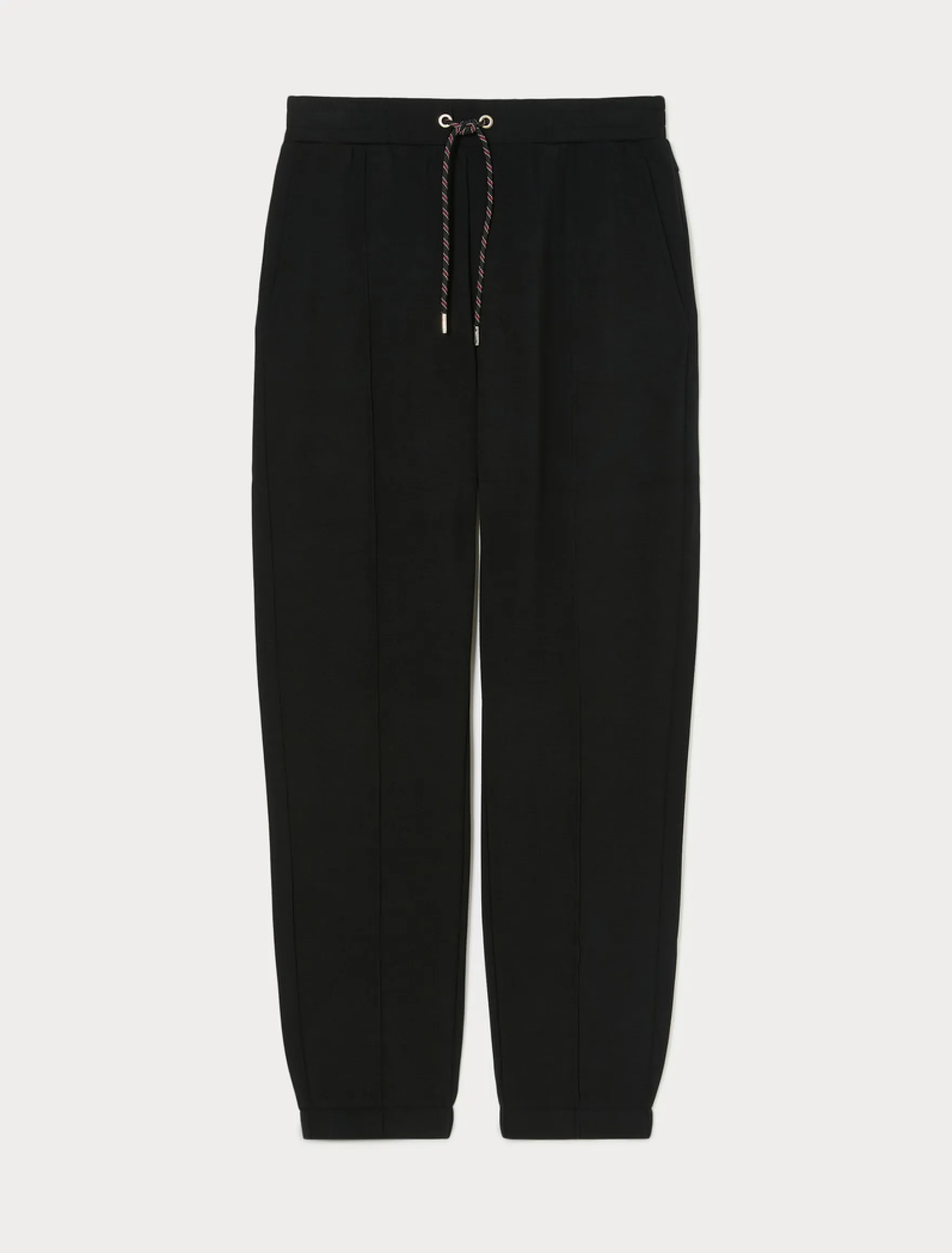 Pantaloni slim in jersey - NERO